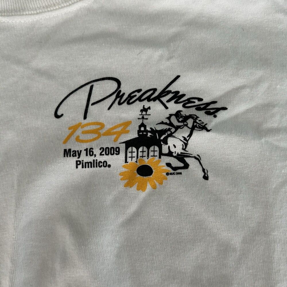 Preakness Stakes 2009 T Shirt Mens XL Pimlico Baltimore Maryland Horse Racing